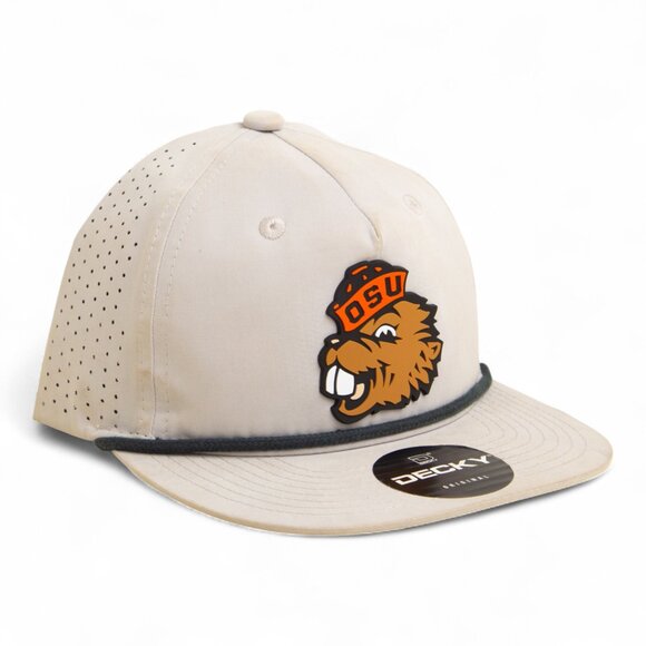 Oregon State Beavers Benny 3D Perforated Rope Hat- Grey/ Charcoal - Picture 2 of 3
